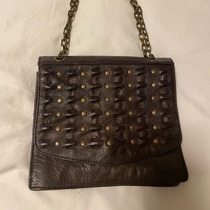 Frye cross body brown leather